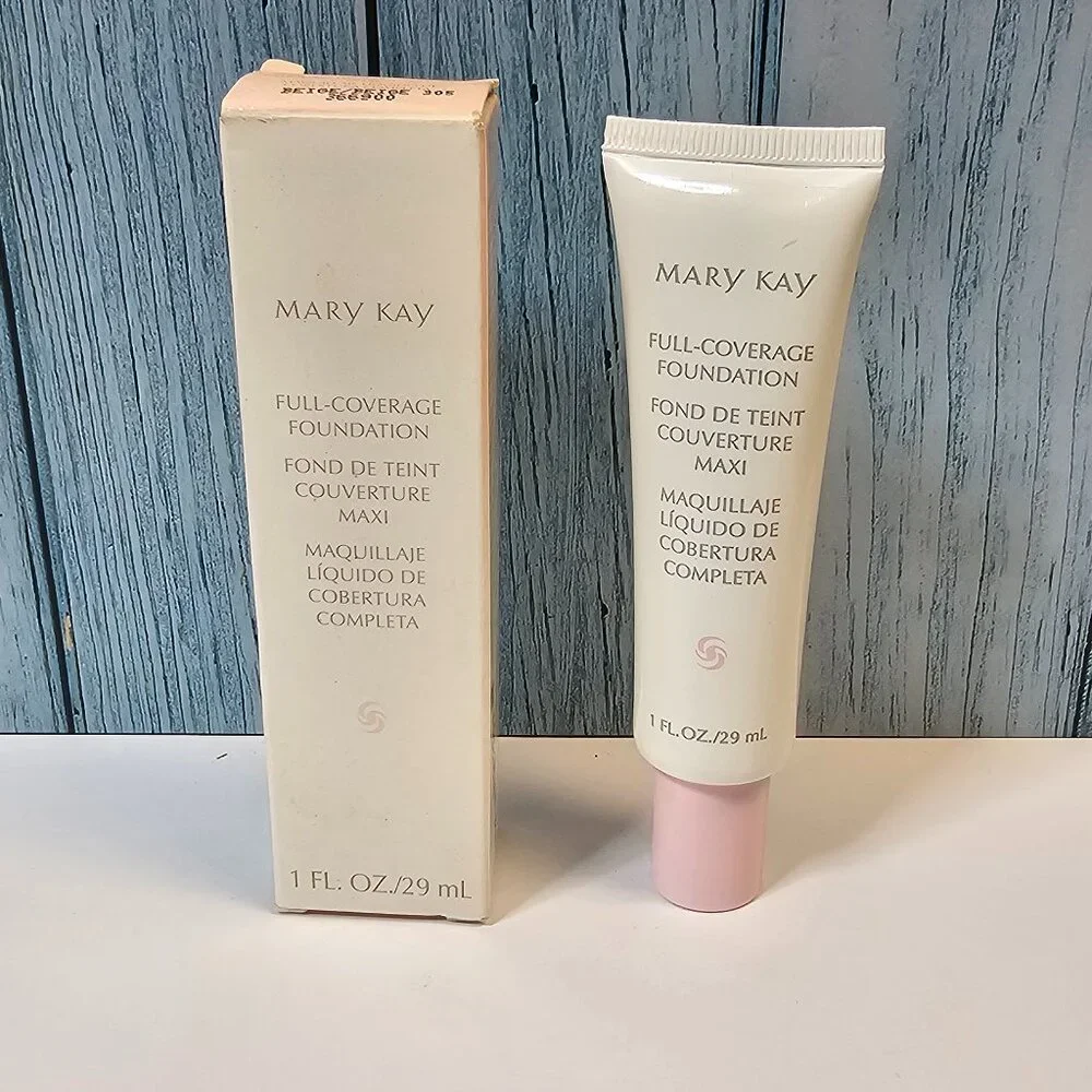 Mary Kay Full Coverage Foundation - Beige #305 - NIB - New‎ Old Stock